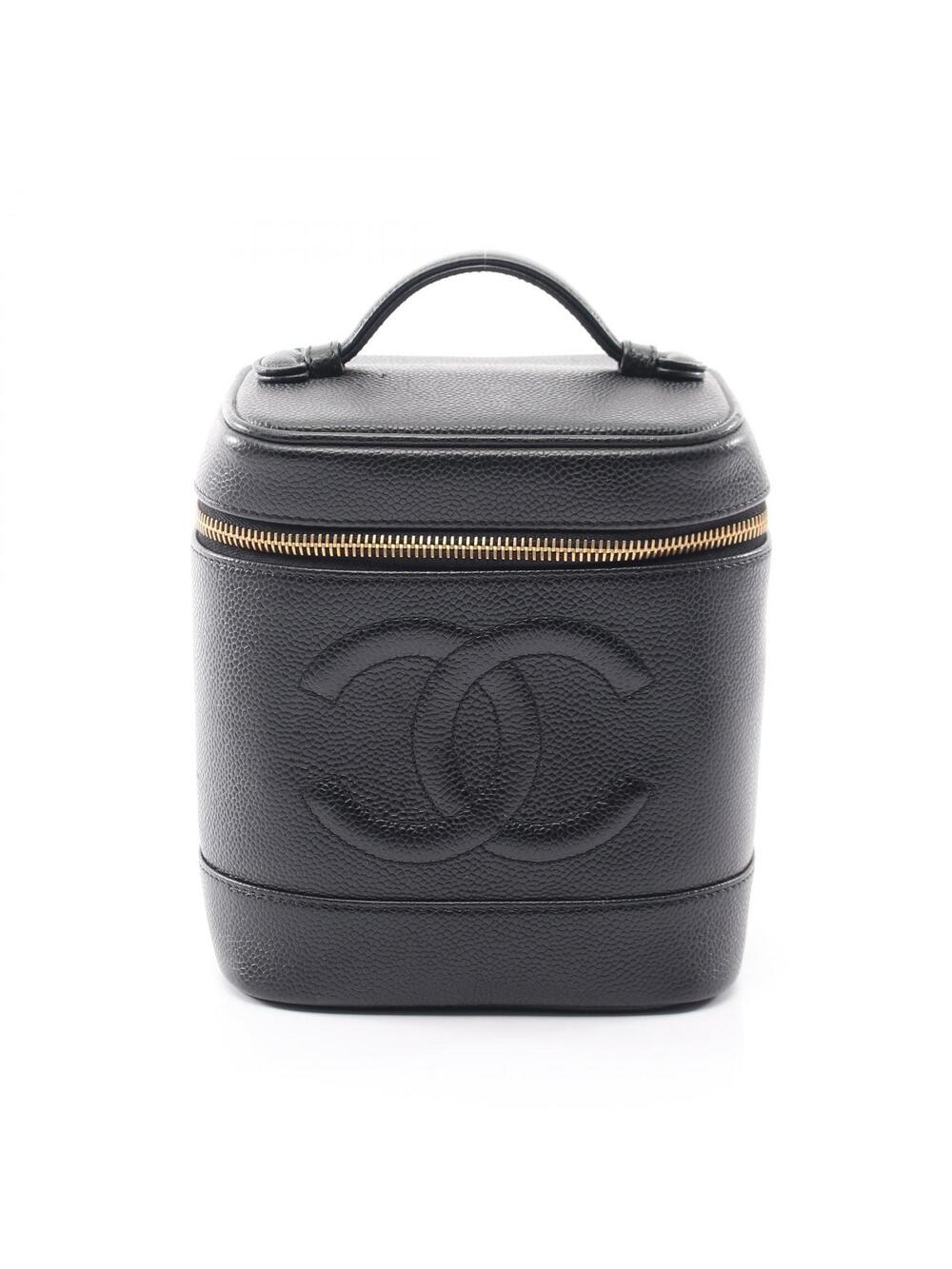 Chanel Coco Mark Vanity Handbag Leather #345844C12B